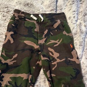 Ralph Lauren Kids' Green Camouflage Joggers